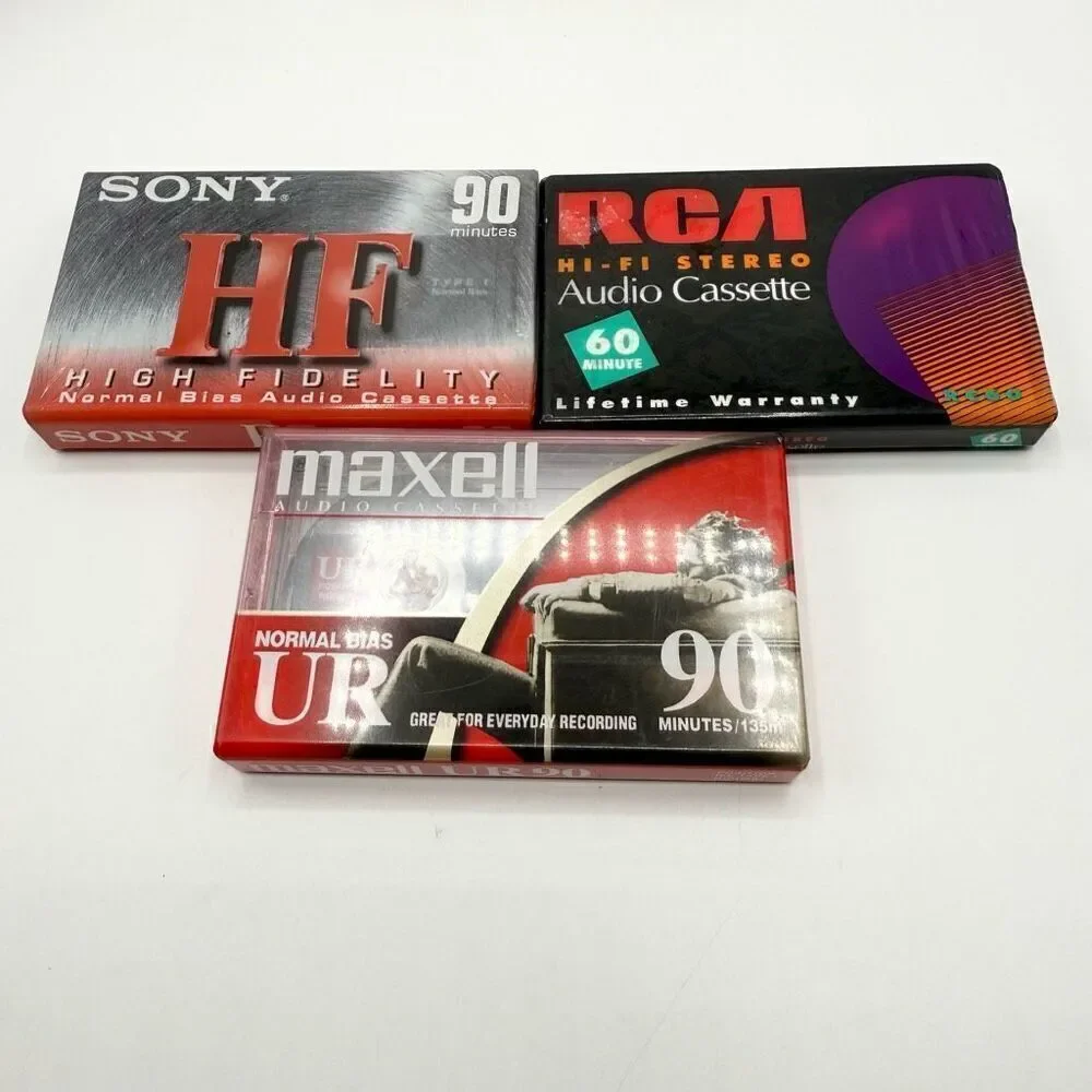 Maxell Sony RCA Mix Lot of 6 NIP Blank Cassettes